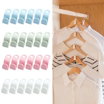 1-20 ADET Mini Elbise Askısı Konektörü Kanca Basamaklı Plastik Dolap Ceket Organizatör Raf Tutucu Yerden Tasarruf dolap