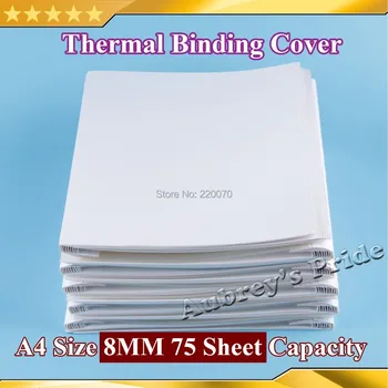 10 Adet A4 Boyutu (210*297mm) 8MM 75 Sayfa Kapasitesi 70g Sayfa Bağlama notebook kılıfı için Sıcak Tutkal Termal Ciltleme
