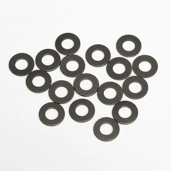 100 Adet M2 Siyah Grafit Yıkayıcı Naylon Plastik Conta Shim Ultra İnce Yüksek Sıcaklık Düz Ped 6mm 6.5 mm 7mm Dış Çap