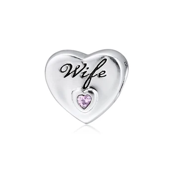 100 % Hakiki 925 Ayar Gümüş Boncuk Eşi Aşk Kalp Charm Kadınlar için Pandora Bilezik DIY Takı Yapımı Kralen Toptan