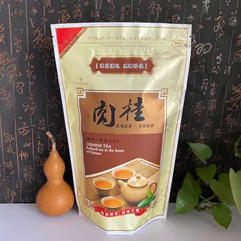 100g / 250g RouGui çay poşeti fermuarlı çantalar Çin Wuyi Siyah çay Kendinden kilitli torba Çin Rou Gui oolong çay Paketleme Çantası