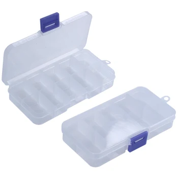2 Adet 10 Yuvalı Taşınabilir Plastik Dirençler Elektronik Komponent Kutusu Kutusu