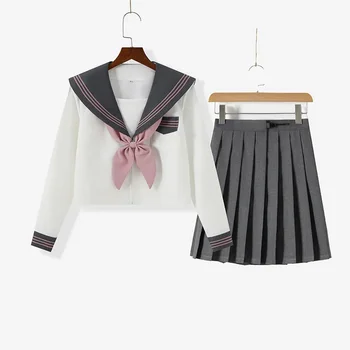 2022 Okul kız Üniforma Japon Sınıf Denizci Okul Üniformaları Öğrencileri Kızlar İçin Giysi Anime COS Denizci Elbisesi Kadınlar İçin S-3XL