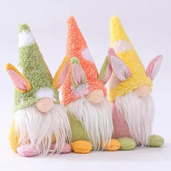 2022 Paskalya Masa Süslemeleri paskalya tavşanı Gnome Süsler Meçhul Bebek Elf Cüce Peluş Bebek Ev Dekor Paskalya Noel İçin