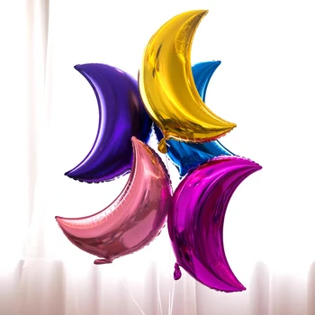22 İnç Ay Alüminyum Folyo Balonlar Bebek Duş Dekor sevgililer Günü Düğün Doğum Günü Partisi dekorasyon balonu çocuk Oyuncakları