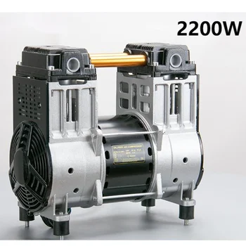 2200W 220V 200L / dak 0.7 mpa Sessiz yağsız Motor Pompası Kafa Pompası Kafa hava kompresörü Aksesuarları Pompalama Bakır Tel