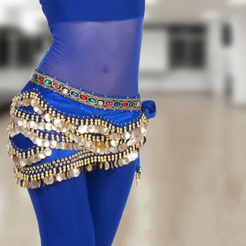 328 Paraları Oryantal Dans Bel Zinciri Bel Süs Mısır Nil Kadın Unitards Giyim Kız dans kostümü Seksi