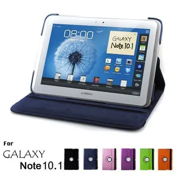 360 Derece Dönen Kapak PU deri kılıf samsung kılıfı Galaxy Not 10.1 inç 2012 görüş N8000 N8010 N8020 N8005 tablet kılıfı