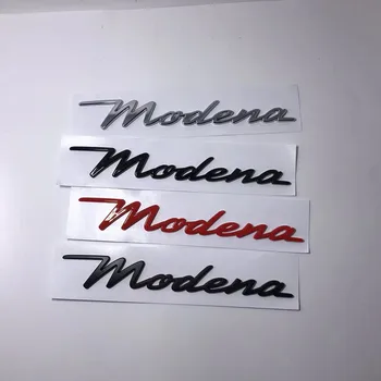 3D ABS Araba Arka Bagaj amblemi Yan Çıkartmalar Mektup Rozeti Çıkartması Maserati Modena için Logo Oto Styling Modifikasyon Aksesuarları