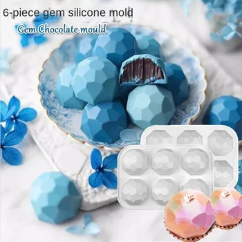 3D Taş Tasarım Çikolata silikon kalıp DIY Elmas Mus Kalıpları El Yapımı Sabun Mum Kalıp Kek Dekorasyon Araçları Bakeware