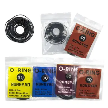4 Paket O-Ring Saat Contaları 0.5/0.6/0.7/0.8 mm Siyah Kauçuk Su Geçirmez İzle arka kapak Onarım Aracı Aksesuarları Saatçi için