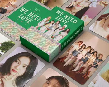 55 Adet/takım Kpop Idol STAYC Lomo Kartları Yeni Albüm İhtiyacımız Aşk Photocards Fotoğraf Albümü Lomo Kartları Yüksek Kaliteli Kartpostal Hayranları Hediyeler