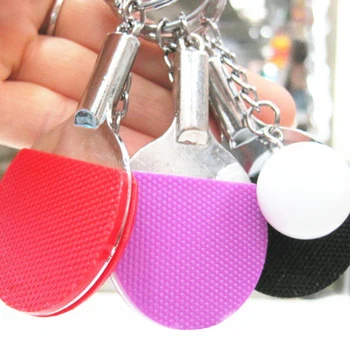 7 Renk Spor Masa Tenisi Topu Badminton Bowling çanta anahtarlığı Anahtar Zincirleri Araba Anahtarlıkları Anahtarlık Hatıra Hediye Aksesuarları