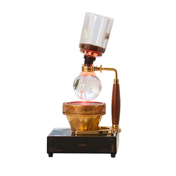 Altın Kaplama Vakum Kahve makinesi Seti Sifon Pot Adanmış Isıtma Halojen Konveksiyon Fırın