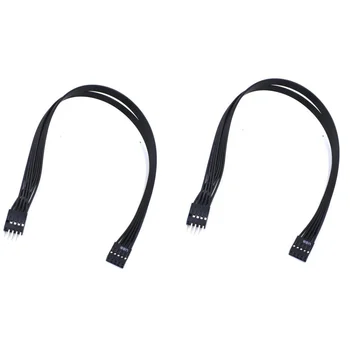 Anakart 9Pin USB 2.0 Erkek Kadın Uzatma Veri kablo kordonu Tel Hattı 30cm USB Uzatma Kablosu, 2 Paket