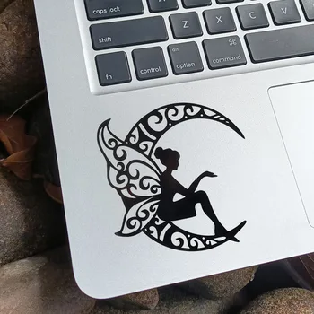 Ay Peri Peter Pan Vinil laptop etiketi Apple Macbook Air 13 için Pro Retina 15 İnç Mac Cilt Karikatür Dizüstü Trackpad Çıkartması