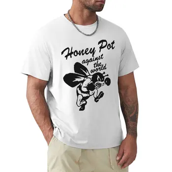 Bal kavanozu Karşı Dünya T-Shirt grafik t shirt erkek t shirt vintage giyim yüce t shirt T-shirt erkekler için pamuk