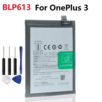 BLP613 3000mAh Pil OnePlus 3 İçin Bir Artı 3 Yüksek Kaliteli Pil + Ücretsiz Araçlar