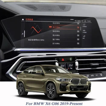 BMW için X6 G06 2019-Present Araba Styling GPS Navigasyon Ekran Cam koruyucu film Pano Ekran Filmi İç Aksesuarları