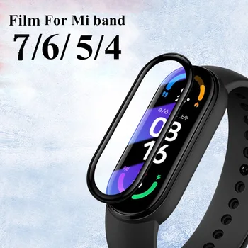 Cam Filmi Xiaomi Mi band için 7 6 5 4 Kayış Ekran Koruyucu Akıllı İzle Aksesuarları Miband5 miband6 Mi band için 4 5 6 7 film