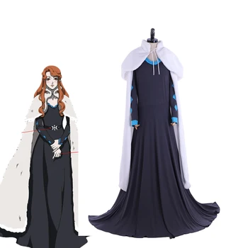 Castlevania Lenore Cosplay Kostüm kadın Siyah Elbise Takım Elbise Pelerin Cadılar Bayramı Karnaval Rol Oynamak Kıyafetler