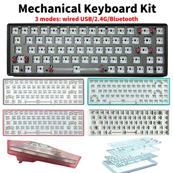 CIY68 3-Mode mekanik klavye Hotswap Kurulu Kiti Standart 68-Test Mili Özelleştirilmiş Kurulu Mekanik Kiti Serisi Tester68