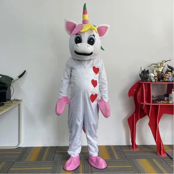 Cosplay Unicorn BUTTERCUP At Maskot Kostüm Reklam töreni doğum günü süslü elbise Parti Hayvan karnaval sahne yapmak