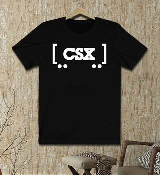 CSX Logo Ulaşım T-Shirt Özel %100 % Pamuk Tüm Boyut Tee