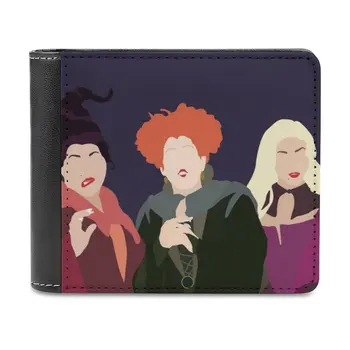 Deri cüzdan erkek cüzdanları Dıy Kişiselleştirilmiş Çanta Babalar Günü Hediyesi Sanderson Winifred Sana Bir Büyü Yaptım Cadılar Bayramı Cadı