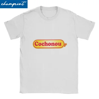 Erkek kadın T-Shirt Cochonou Yenilik Pamuk Tees Kısa Kollu T Shirt sıfır yaka bluzlar Grafik Baskılı