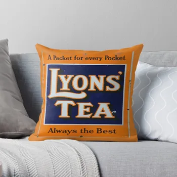 Eski stil Lyons ' Çay Reklam Atmak Yastık Lüks minder örtüsü minder örtüsü