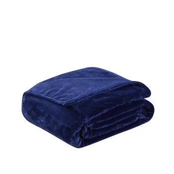 Ev Tekstili Mavi Katı Hava / Kanepe / Yatak Atar Flanel Battaniye Kış Sıcak Yumuşak Çarşaf 100 * 140 cm/150/180*200 cm / 200*230 cm