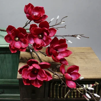 Gül Çiçek Sanat Kapalı Düğün Dekorasyon Simülasyon Yapay Manolya Çiçek Manolya Yeni Hissediyorum 6