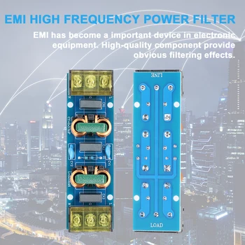 Güç Filtresi EMI Yüksek Frekanslı İki Aşamalı Güç Alçak Geçiren Filtreleme Kartı için 25A Güç Kaynakları