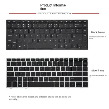 HP EliteBook 745 G5 840 G5 G6 846 G5 Laptop klavye ile değiştirme için geçerlidir
