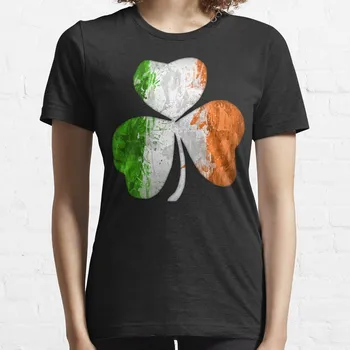 İrlandalı Shamrock Grunge T-Shirt rock and roll t shirt kadınlar için t shirt kadınlar için gevşek fit