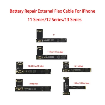 JCID Orijinal Pil Onarım Flex iPhone 11 12 13 Mini Pro Max Kaldırmak Uyarı Pil Harici Flex Kablo Değiştirme onarım