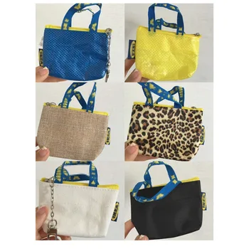 Kadın Yeni Moda Cüzdan Mini Sevimli Cüzdan Anahtarlık kart tutucu Küçük Fermuarlı Çanta Mavi Cüzdan Fermuar Cüzdan saklama çantası