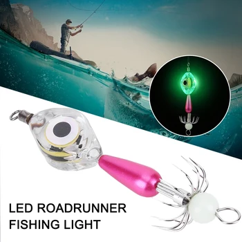 Kalamar Balıkçılık Bait Aydınlık Lamba Kanca ile Derin Damla su altı balıkçılığı ışığı LED Tuzlu Su Tatlısu