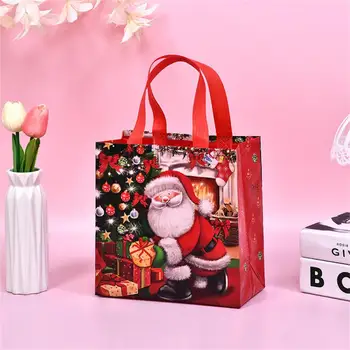 Karikatür hediye Çantası Dayanıklı Çanta Çok Fonksiyonlu Kaprisli Güzel Büyüleyici dokunmamış Çanta Noel Dekorasyon Malzemeleri hediye Çantası