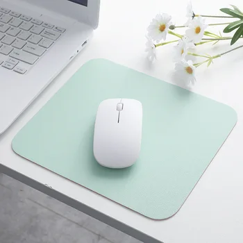 Küçük PU Mouse Pad Kaymaz Oyun Masaüstü Deri Mouse Pad Su Geçirmez Anti-Scratch Kolay Temizlenebilir Mat PC Dizüstü Masaüstü için