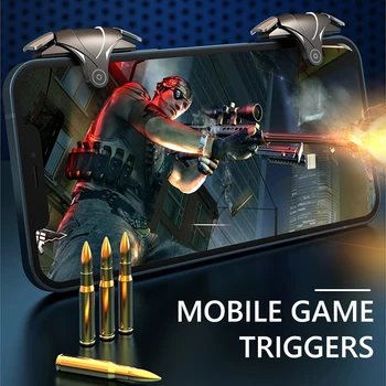 Mekanik Oyun Denetleyicisi İki Yönlü Hassas Oyun Amaç Çekim Tetikleyicileri Joystick Anahtar Düğmesi PUBG Mobile için