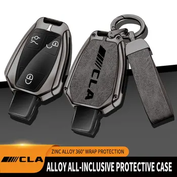 Mercedes-Benz için uygun CLA200 CLA260 CLA220 çinko alaşım araba anahtar çantası araba anahtarı uzaktan koruma anahtarı kapağı