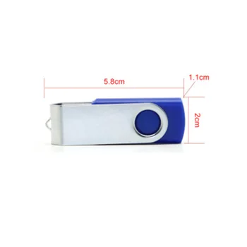 Metal dönebilen USB flash sürücü 32GB 64GB renkli Kalem sürücü USB 16GB 8GB 4GB memory stick USB Taşınabilir pendrive Yüksek Hızlı