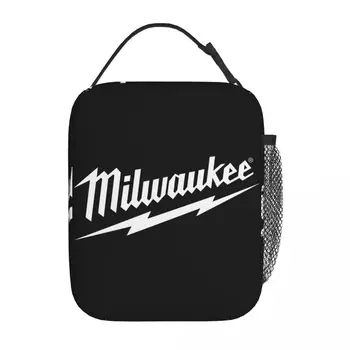 Milwaukees Yalıtımlı Öğle Yemeği Çantaları Yüksek Kapasiteli Kullanımlık Termal Çanta Tote yemek kabı Ofis Seyahat Erkekler Kadınlar