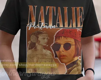 Natalie portman gömlek tasarım retro tarzı serin fan sanat t-shirt 90 s poster 353 tee