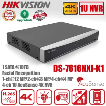 Orijinal Hikvision DS-7616NXI-K1 16-CH 4K H. 265 + 1 SATA AcuSense NVR Ağ Video Kaydedici Yüz Tanıma