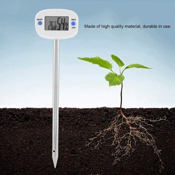 Popüler mini prob elektronik sıcaklık ve nem sayma ekran probu toprak termometresi ve higrometre