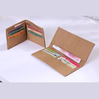 PUBGS Unisex DIY Cüzdan kart çantası Kart Seti 2019 YENİ Kraft Kağıt Torbalar ışık Retro Yıkanabilir Yırtılmaya dayanıklı Çevre dostu