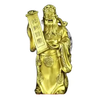 Saf bakır Zenginlik Tanrısı süsler mağaza, ofis, Servet Tanrısı heykeli Buda, oturma odası dekorasyon